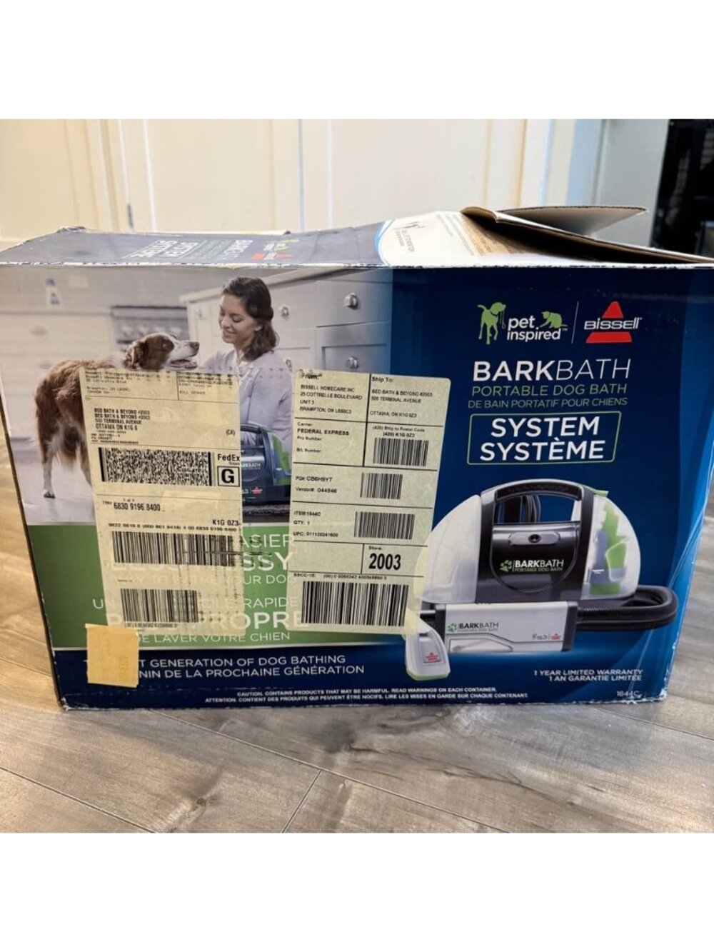 BISSELL BarkBath Portable Dog Bath Grooming System 1844C – Used Once w/ Box